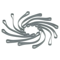 Uxcell 7 Inch Silicone Bands, 12 Pcs Elastic Rubber Wrapping Bands for Outdoor Notebook Book Wallet Pot Box, Gray