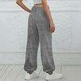 thumbnail image 5 of JJHGVB Fleece Joggers for Women Drawstring Pants Women Womens Sweatpants with Pockets Pants Womens Pants Dressy Casual Loose Fit Pants for Women Woman Sweatpants Gray L, 5 of 5