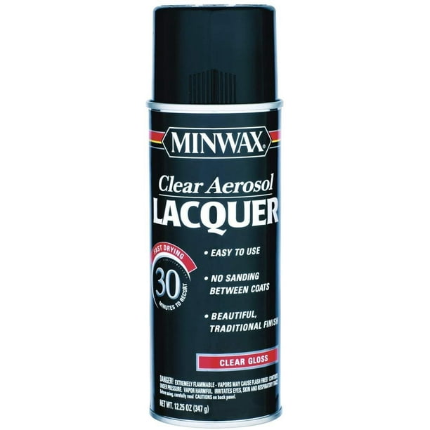 12.25 Oz Clear Brushing Lacquer Spray Gloss [Set of 6]