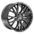 thumbnail image 3 of OE Wheels CV22B 19 Inch Rim Fits Corvette C7 Z06 Style 5x120.65 19x10 Gloss Gunmetal - Hollander 5734 (1), 3 of 5