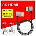 thumbnail image 2 of 8K 90 degree HDMI 2.1V Cable Cord 8K 60Hz 4K 120Hz 48Gbps EARC ARC HDCP Ultra High Speed HDR for HD TV Laptop Projector PS4 PS5, 2 of 18