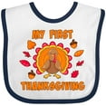 thumbnail image 3 of Inktastic My First Thanksgiving with Cute Turkey Boys or Girls Baby Bib, 3 of 4