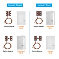 thumbnail image 5 of Unique Bargains Magnetic Reed Switch, 4 Pack NO Wired Magnetic Contact Switch, Black, 5 of 5