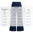 thumbnail image 4 of Falkdiz Warm Fleece Sweatpants for Girls Sport Wide Leg Pockets Open Bottom Pantalones Winter Casual Girls Pants Elastic Waist , Navy , Size: 9-10Years, 4 of 9