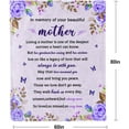 thumbnail image 2 of Sympathy Gifts for Loss of Mother Sympathy Blanket Memorial Blanket Loss of Mom Sympathy Gifts in Memory of Loved One Gifts Grief Gifts Bereavement Gifts Throw Blankets 60x80 inches, 2 of 6
