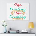 thumbnail image 2 of Inspirational Wall Art Life Finding Yourself Life Creating Yourself Wall Art Motivation Wall Decor for Home Office Gym Inspiring Success Quote Print Ready to Hang Unframed, 2 of 8