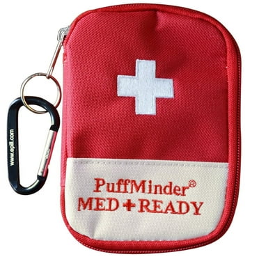 e-pill Asthma Attack Kit Easy to Find Inhaler Case with Emergency Card