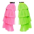 thumbnail image 3 of Yokua Women's Lingerie Bustle Skirt Bubble Dance Layered Lace Tulle Tutu Skirt, 3 of 12