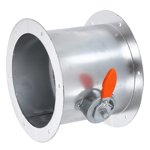 10 Amortisseur de courant arrière de conduit de pouce, amortisseur manuel de débit d'air avec les deux bouts pour ventilateurs extracteurs Hottes de portée Systèmes de chauffage