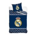 thumbnail image 1 of Real Madrid Club Crest 100% Cotton Single Duvet Cover and Pillowcase Set, 1 of 1