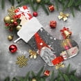 thumbnail image 6 of Coolnut Christmas Stocking Personalized Christmas Santa Large Candy Stocking Hanging Gift Xmas Stockings Decoration 2PCS for Family Holiday Party Ornaments Decor Fireplace, 6 of 7