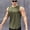 army green, variant on PanBiqintyy summer Sleeveless vest outdoor sport tank top running fitness undershirt quick drying round neck gym T-shirt men Breathable tops