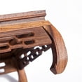 thumbnail image 6 of Thy Collectibles Beautiful Hand Craft Rosewood Oriental Vase Stand 5.5", 6 of 8