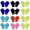 Black/Multicolor, variant on 12 Pairs Kid's Gloves Winter Warm Gloves Stretchy Knitted Gloves Children Cute Bulk Winter Finger Mittens for Boys Girls 1-5 Years(Black,One Size)