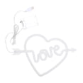 thumbnail image 5 of KAKOWELY Lámpara LED creativa en forma de corazón, luz de neón decorativa, diseño de letra LOVE, 5 of 5