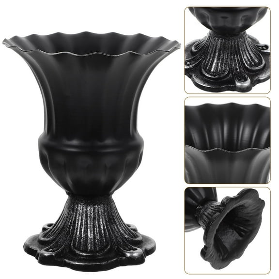 Pawsdot Retro Iron Vase for Home, Simple Design, Good Texture, Centerpiece, Dried Flowers