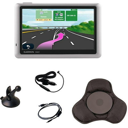 Garmin Nuvi 1450LMT 5" Portable GPS with Free Lifetime Traffic, Map Updates and Dash Mount, Refurbished