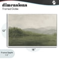 thumbnail image 4 of Stupell Industries Traditional Fog Green Countryside White Framed Giclee Art, 18 x 12, by Walt Johnson, 4 of 8