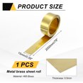 thumbnail image 2 of Brass Sheet Roll, 0.5 x 15 x 2000mm Metal Flashing Brass Foil Roll, Gold, 2 of 6