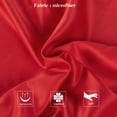 thumbnail image 5 of Kelnaro 2 Pack Red Satin Pillowcases Standard Size 20"x26" - Hidden Zipper Silky Smooth Soft Breathable Pillow Covers for Hair & Skin, 5 of 6
