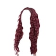 thumbnail image 2 of SUCS Wine RedCorn Whisker Wig Female Long Black Small CurlyHairHigh Temperature Rire, 2 of 2