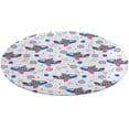 thumbnail image 5 of Cute Airplane Pattern Round Carpet Circle Rug Outdoor Patio Area Rug Washable Large Area Rugs Hallway Room Decor Fitness Mats, 5 of 8