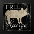 thumbnail image 2 of Villa, Mlli 20x20 Black Modern Framed Museum Art Print Titled - Free Range Pig, 2 of 5