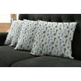 thumbnail image 2 of Ambesonne Cactus Throw Pillow Cover 4 Pack, Exotic Botany Themed Pattern, 18", Multicolor, 2 of 6