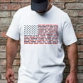 thumbnail image 5 of FLAGWIX USA Flag State Names T-shirt Patriotic 4th of July US Independence Day T-Shirt MLN3220TS T-shirt Gift for Dad, Grandpa,..., 5 of 6