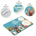 thumbnail image 4 of Dish Drying Mat Kitchen Counter Hello Summer Cute Dog Dishes Drainer Pad Absorbent Microfiber Reversible 18"x24", 4 of 7