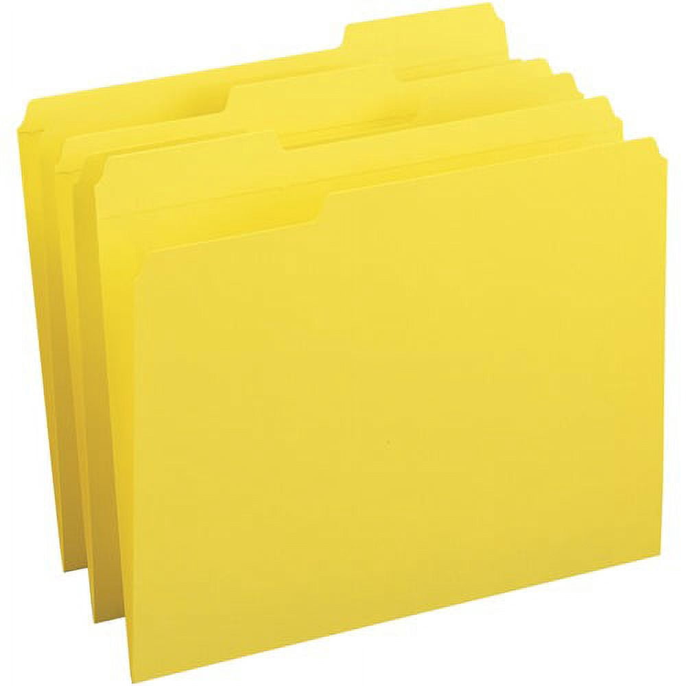 Business Source 1/3-cut Tab Legal Colored File Folders