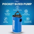 thumbnail image 6 of Pittman Mini Air Pump & Flashlight for Inflatables, Camping, Portable Air Pump for Pool Floats, Vacuum Storage Bags, 6 of 7