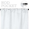 thumbnail image 3 of Superior Senna Blackout Curtains Set of 2, Rod Pocket Curtain Panel Pair, Snow White, 26"W x 63"L, 3 of 10