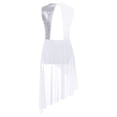 thumbnail image 3 of Alvivi Kids Girls Sequined Sleeveless Lyrical Latin Dance Dress Gymnastic High Low Skirt, 3 of 7