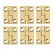thumbnail image 1 of Bisagra de puerta resistente de cobre, 6 unidades, silenciosa, para muebles y puertas de casa (1 pulgada), 1 of 8