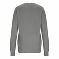 thumbnail image 6 of UVEASISHA Womens V Neck Sweaters Color Block Long Sleeve Knitting Cotton Tops Lightweight Pullover Sweaters Fall Fashion Outfits Gray S, 6 of 8