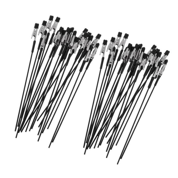 Palo de Pinza de de 40 Piezas para Piezas de Modelo de de Aerógrafo, Co rga, Ambre de material acero, Protección Contra Corrosión CUTICAT Palos de pintura de clip de cocodrilo