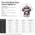 thumbnail image 5 of Sikiie Gothic Skulls And Roses Men's Cuban Shirt, Hawaiian Shirts, Business Casual Button Down Shirts, Short Sleeve Shirt-4X-Large, 5 of 5
