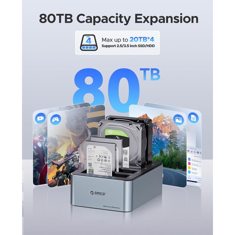 【超低稼働】ORICO 4ベイケース + 1TB HDD×4台 計4TB Amazon.com: ORICO 4 Bay Raid Hard Drive Enclosure Support 8 RAID