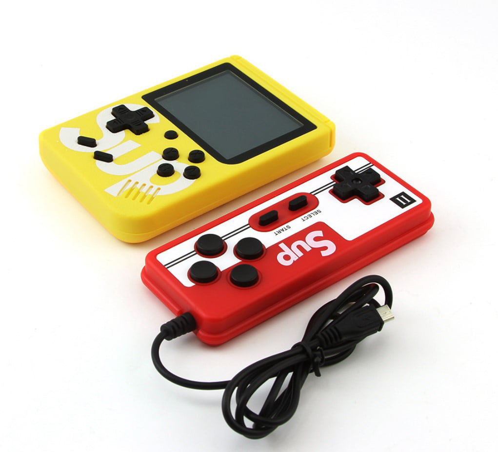 LotCow Handheld Game Console Retro Game Console with 400 Classic Handheld Gamessupport Play on Tv and Two Players 800mah Rechargeable Battery Present for Kids and Adults red