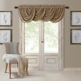 thumbnail image 3 of Erlene Home Fashions All Seasons 52 Width x 36 Length Inch Blackout Waterfall Window Single Curtain Valance, Antique Gold, 3 of 4