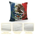 thumbnail image 4 of JEUXUS Pillow Covers  Mexican Flag Pillow Covers Square Decorative Farmhouse Cushion Cover for Living Room Sofa Couch Bed Pillowcases, 4 of 5