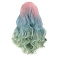 thumbnail image 2 of SUCS Women's Fashion Wig Multicolor Synthetic Hair Long Wigs hair Wave Wig, 2 of 5