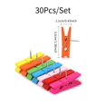 thumbnail image 4 of 30pcs/set Multicolor Wooden Clip Push Pins For School & Office, Multi-functional, 4 of 4
