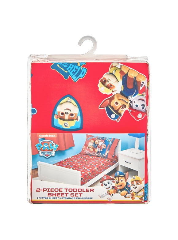 PAW Patrol 2-Piece Toddler Sheet and Pillowcase Set