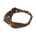 thumbnail image 5 of Unique Bargains 1 Pc Fashion Chrysanthemum Pattern Cross Elastic Hairband for Women Coffee, 5 of 6