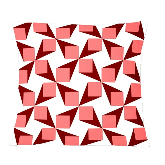 Designart Retro Geometrical Abstract Minimal Pattern XIII' Mid-Century Modern Throw Pillow - 12x20