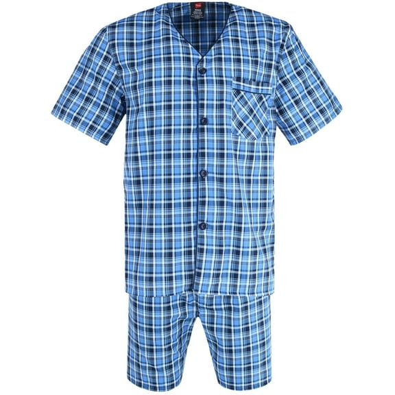 Hanes Short Sleeve Short Leg Pajama Set (Men Big & Tall)
