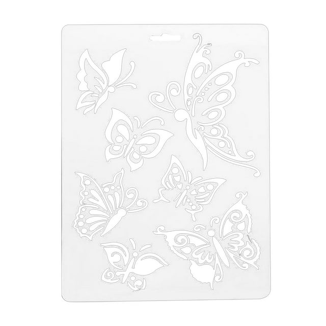 Clearance! beishanbush Home Decor Drawing Template A4 Size Plastic Material Hollow Diy Handmade Album Material One Size Multi-Color