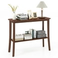 thumbnail image 1 of Costway 2-tier Console Entryway Table Wooden Sofa Behind Couch Table 38" x 14" x 30", 1 of 10